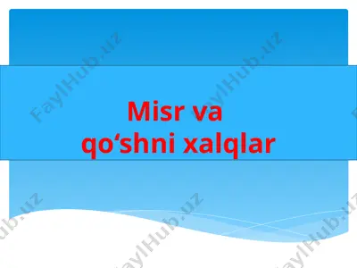 misr vaqo‘shnixalqlar — PPTX