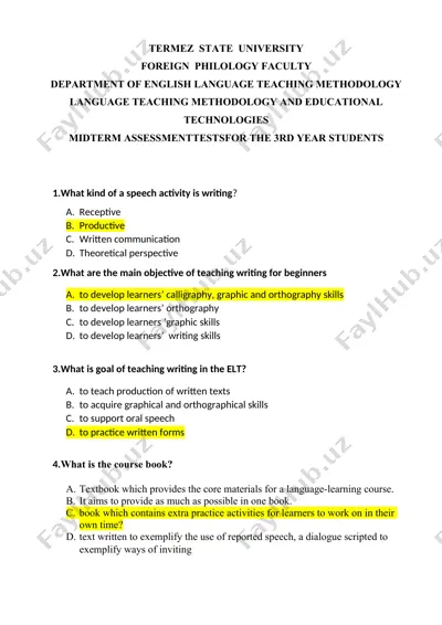 language teaching methodology and educational technologies — DOCX