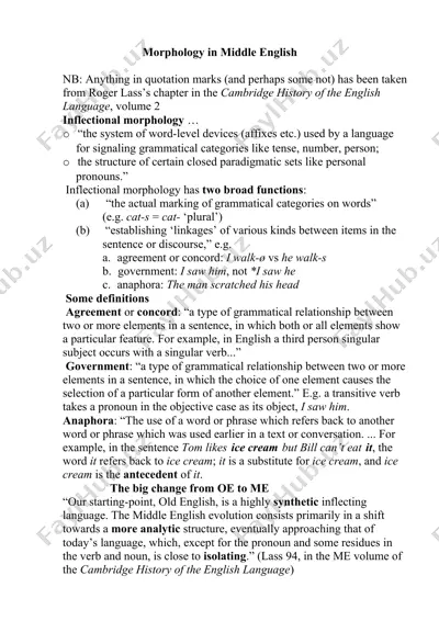 morphologiya markaziy ingliz tilida — DOCX
