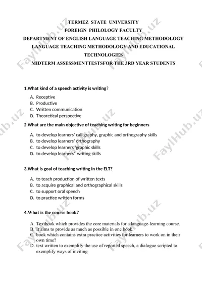 language teaching methodology and educational technologies — DOCX