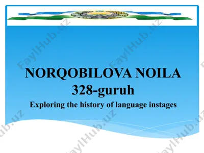 language learning history exploration — PPTX