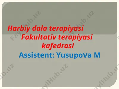 harbiy dalaterapiyasi — PPTX