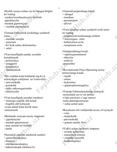 yara kasalligi — DOCX