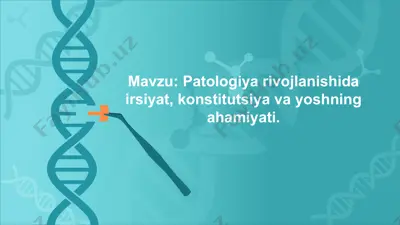 immunopatologik jarayonlar — PPTX