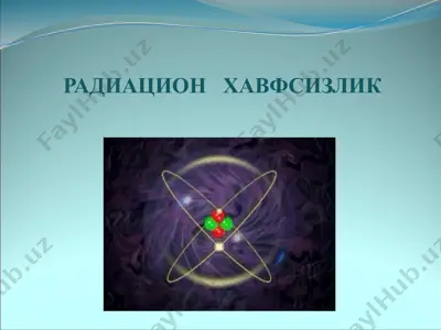 radiatsion havo fizlik — PPTX
