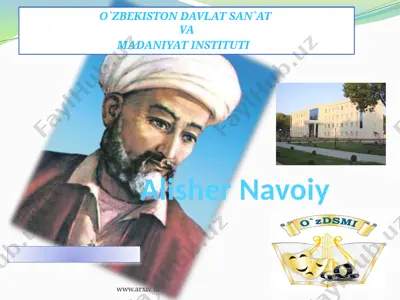 alisher navoiy 4 — PPTX