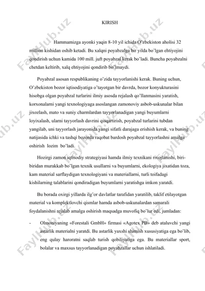 poyabzal tayyorlash jarayoni — DOC