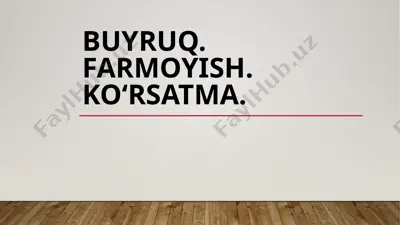 buyruq — PPTX