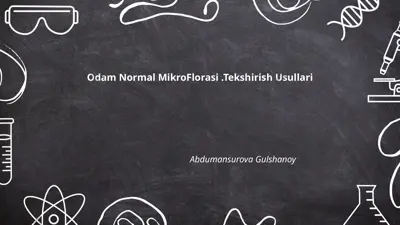 odam normal mikroflorasi .tekshirish usullari — PPTX
