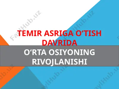 temir asbobi — PPTX