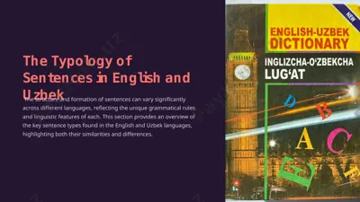 the typology of sentences in english and uzbek — PPTX