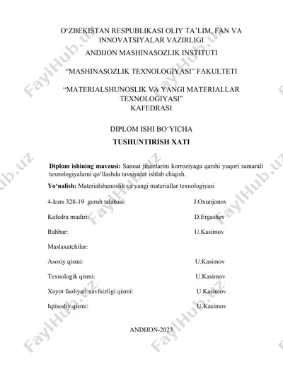 materialshunoslik va yangi materiallar texnologiyasi — DOCX