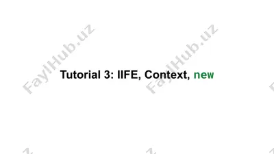 iife (immediately invoked function expression) — PPTX