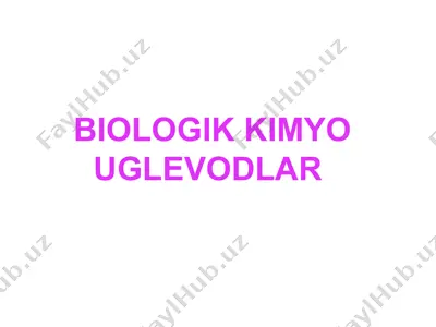 biologik kimyo — PPT