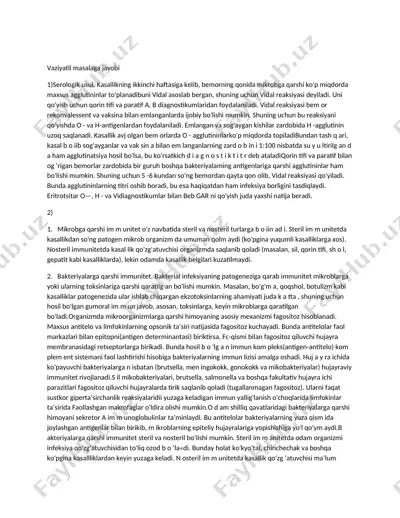 serologik usul — DOC