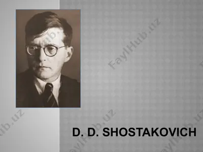 dimitriy dimitrievich shostakovskiy — PPTX