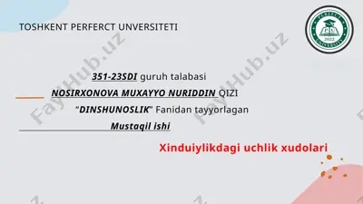 xudoni tutish va tarqatish qonunlari — PPTX