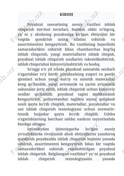 poyabzal sanoati — DOC