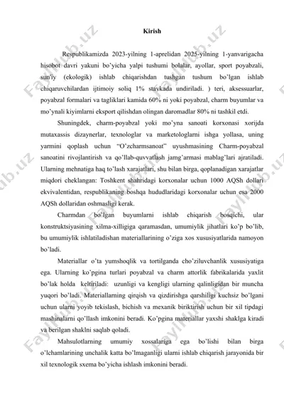 charm-poyabzal va mo'ynali kiyimlar — DOC