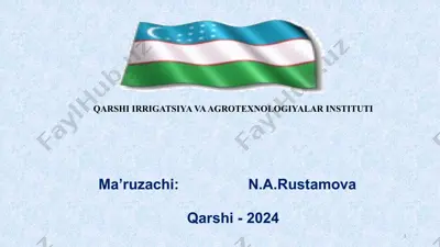 suyuq yonilg’ilarning xususiyatlari va ularni baholash usullari — PPTX