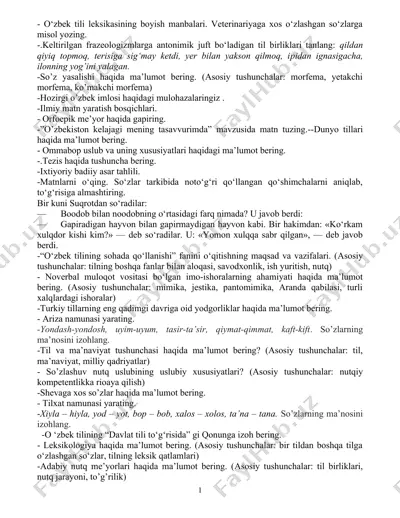 o‘zbek tili leksikasining boyish manbalari — DOC