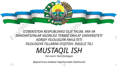 yoshfizologiya — PPTX