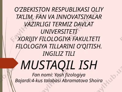 yoshfizologiya — PPTX