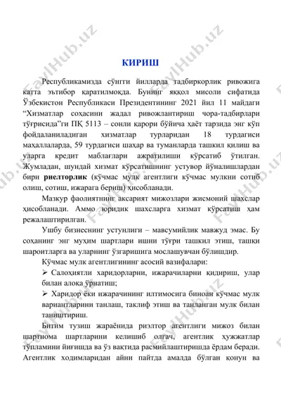 kо‘chmas mulk agentligi — DOCX