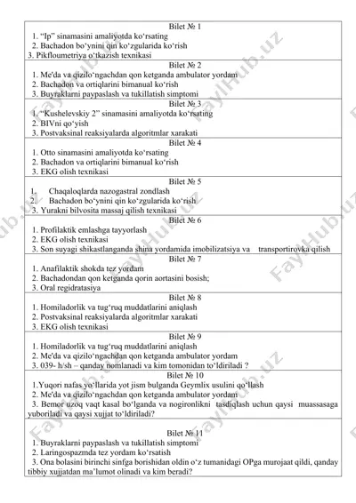 anafilaktik shokda tez yordam — DOCX