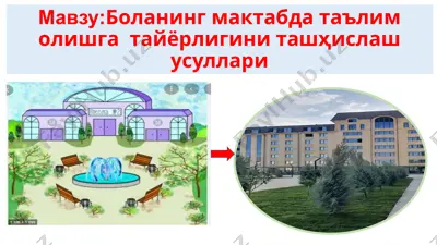 mavzu: bolanining maktabda ta'lim olishga tayyorligini tashhislash usullari — PPTX