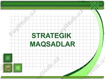 strategik maqsadlar — PPTX