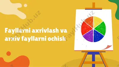 fayllarni axrivlash va arxiv fayllarni ochish — PDF