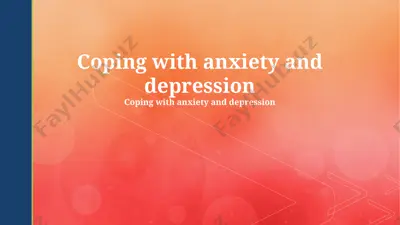 coping with anxiety and depression — PPTX