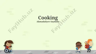 cooking — PPTX