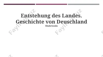geschichte von deutschland — PPTX