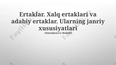 ertaklar — PPTX