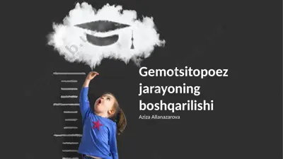 gemotsitopoez jarayoning boshqarilishi — PPTX