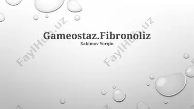 gameostaz.fibronoliz — PPTX