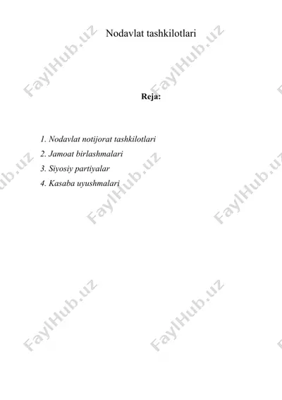 nodavlat tashkilotlari — DOC