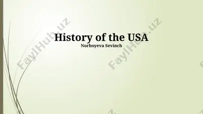 history of the usa — PPTX
