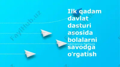"kritik fikrlash ko'nikmalarini shakillantirish" — PPTX