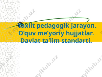 yaxlit pedagogik jarayon — PPT