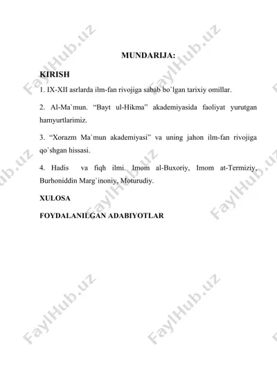 arablar xuroson va xorazimni bosib olgach tarixiy jarayonlar — DOC