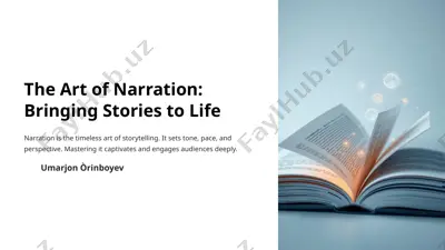 the art of narration: bringing stories to life — PPTX