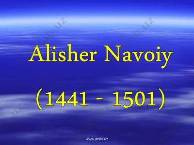 alisher navoiy 5 — PPT