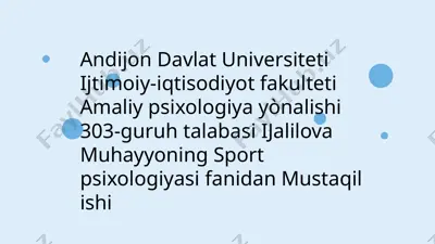 sport psixologiyasi — PPTX