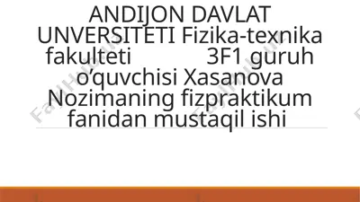 frank-gertsning simob bilan tajribasi – cassy bilan o'lchash va baholash — PPTX