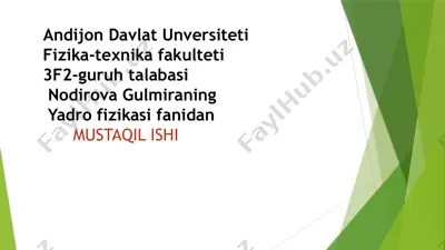 zanjir reaksiyasi — PPTX