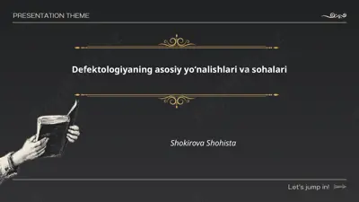 defektologiyaning asosiy yo‘nalishlari va sohalari — PPTX