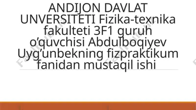 frank-gertsning simob bilan tajribasi – cassy bilan o'lchash va baholash — PPTX